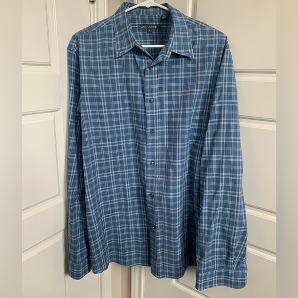 Slate & Stone Long Sleeve Button Down Shirt, Size XL - Picture 1 of 4